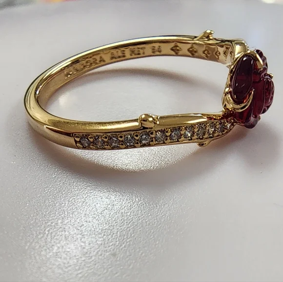 Pandora Disney Beauty and the Beast Enchanted Rose Ring Size 54 - Picture 5 of 6